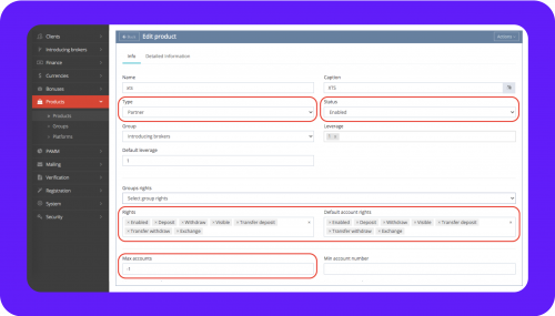 Setting Up Accounts in B2Core