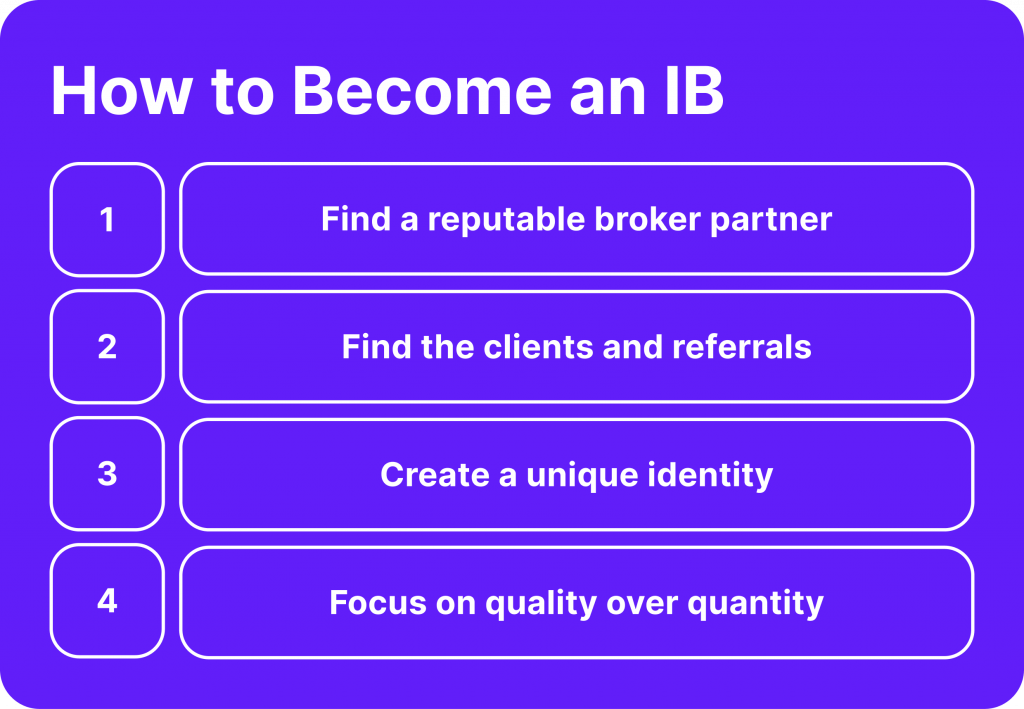 How to become an IB