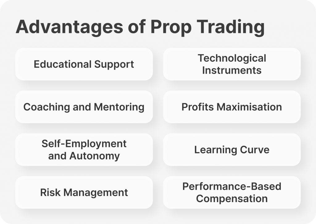 advantages of proprietary trading